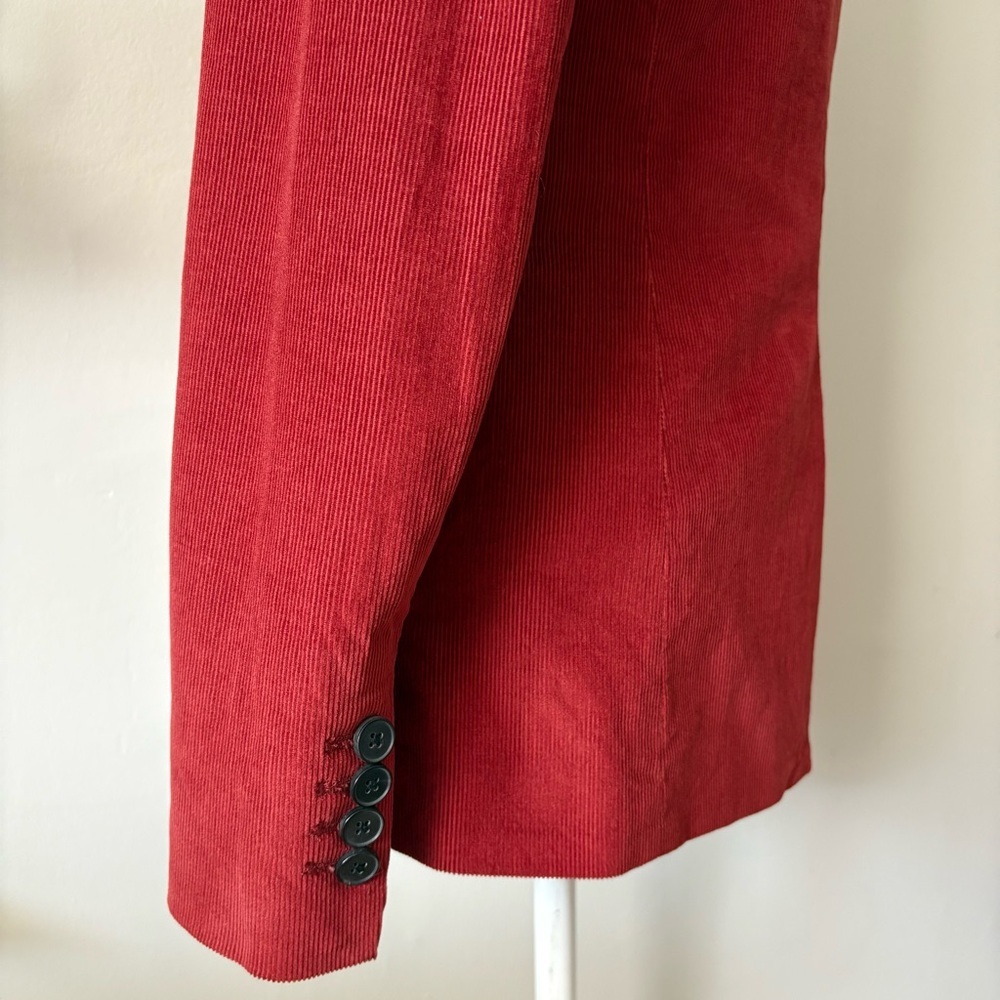 Babaton Rust Corduroy Blazer Women’s Size 4 Aritzia Jacket - Picture 7 of 14